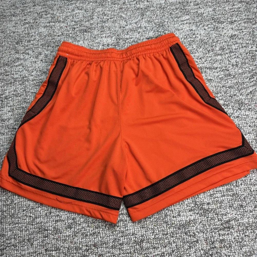 Nike Air Shorts Womens Medium Athletic Breathable Lightweight Stretch Orange